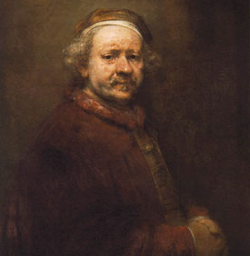 self-portrait of Rembrandt