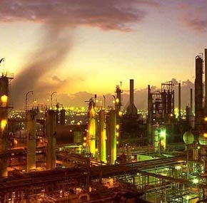 Refineries are used to refine crude oil into a variety of products