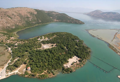 Aerial view of Butrint