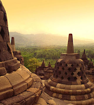 Borobudur Temple views, Central Java