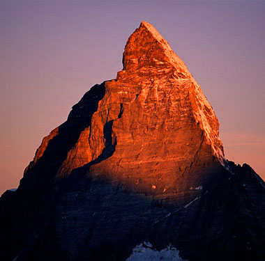 The summit of the Matterhorn