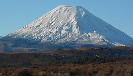 Mt Ruapehu is New Zealand's largest active volcano
