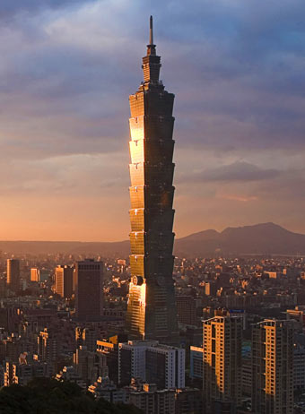 The Taipei 101 scyscraper