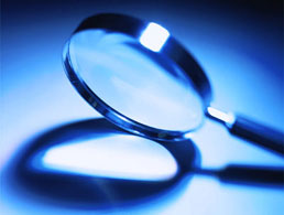 A magnifying glass