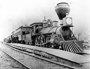 A steam-powered train