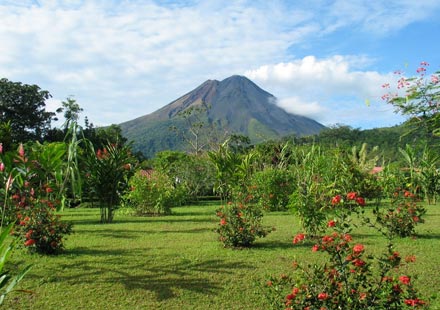 View of the Arenal volcano