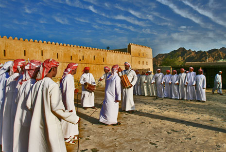 The traditional Ayyalah dance is the most popular that depicts a battle scene