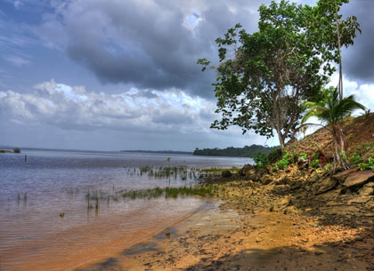 Essequibo river and islands in the West Demerara region