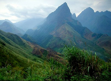 Fansipan, the highest peak in Vietnam