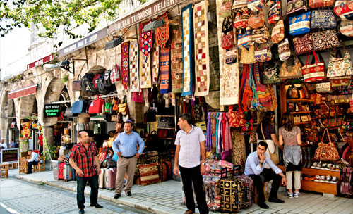 Outside the Grand Bazaar entrance