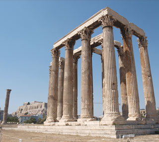 Temple of Olympian Zeus in Athens