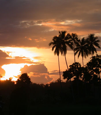 Sunrise in Papua New Guinea